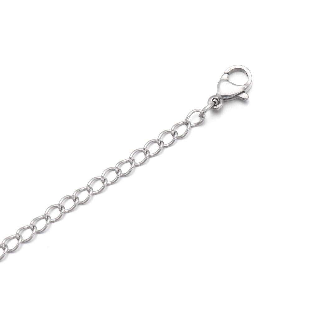 Black 3'' Necklace Bracelet Lobster lock DIY Jewelry Accessories Extender /Safety Chain Extender