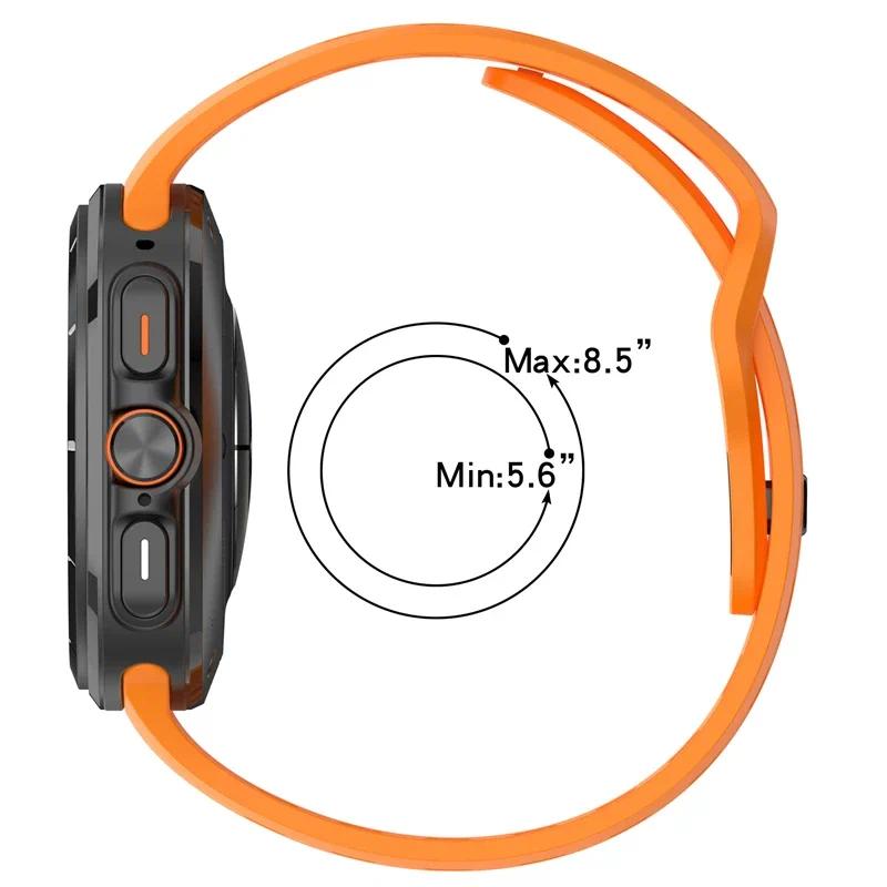 Спортивный силиконовый ремешок для Samsung Galaxy Watch 8 Ultra 47 мм, дышащий, удобный, прочный, для Samsung Watch 7 Ultra Correa