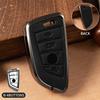 Car Accessories Zinc Alloy Leather Key Case Cover Chain for BMW X1 X3 X4 X5 F15 X6 F16 G30 7 Series G11 F48 F39 520 525 F30 118i