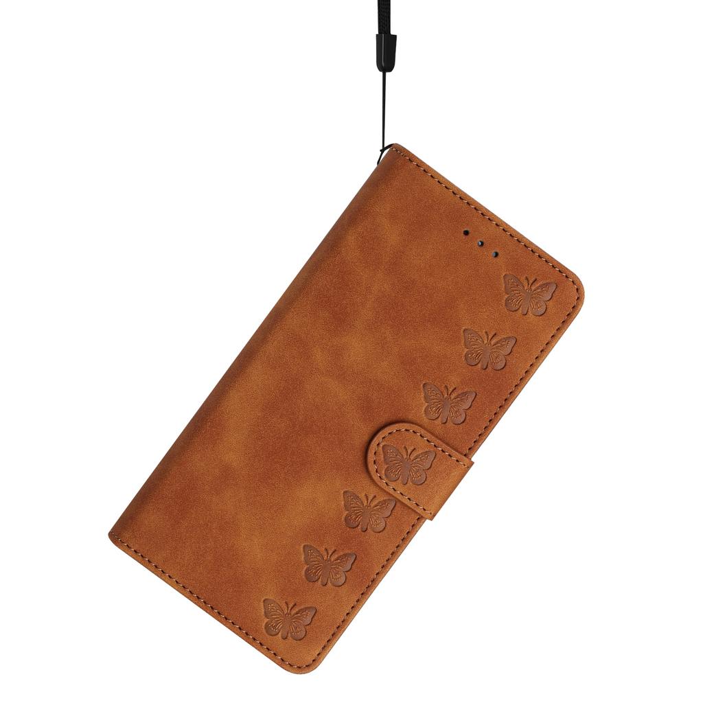 For Realme 12 4G/12+ 5G Case Imprinted Butterfly Leather Wallet Phone Cover