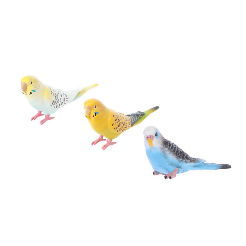 Cute Small Parrot Bird Simulation Model House Office Desk Decoration Ornaments