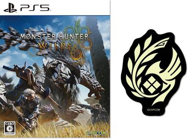 Monster Hunter Wilds Edition Охотничья многослойная броня Рыцарский амулет со стикером [PS5] [Ограниченный бонус] «Серия Гильдии» «Амулет Надежды» Светящийся в темноте