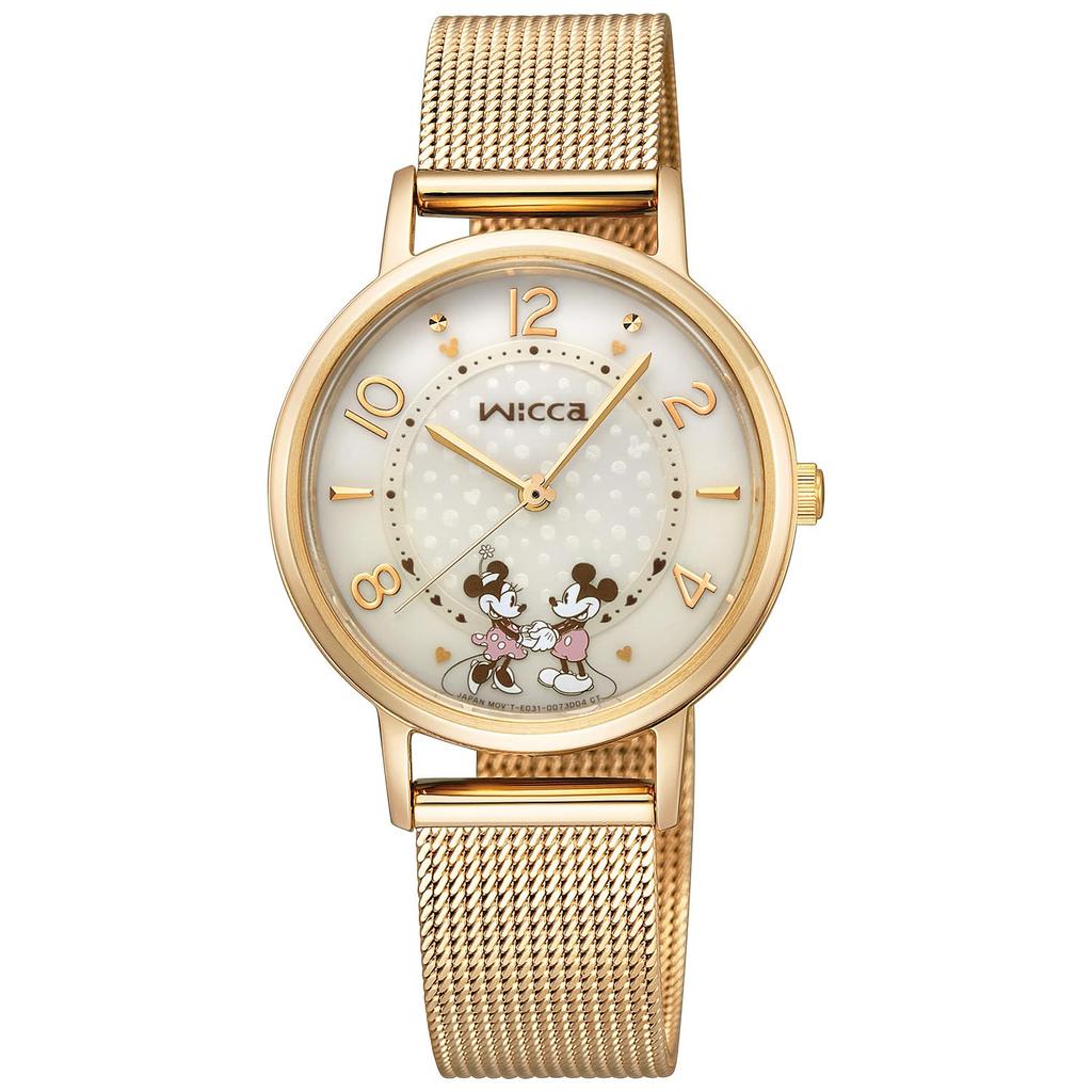 Watch Wiccan Disney Collection Special Model Gold [Citizen] "Mickey & Minnie" KP5-425-91 Women's