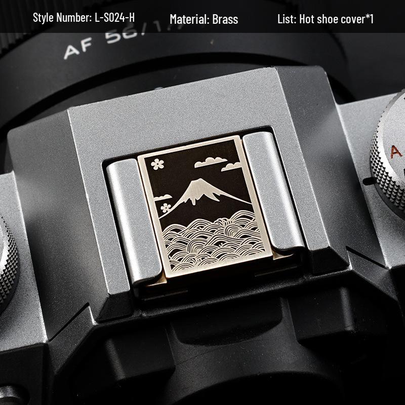 Hot Shoe Cover & Shutter Button Cap for Fujifilm XT50, X100VI, XT30 II, XM5, Nikon ZF Cameras