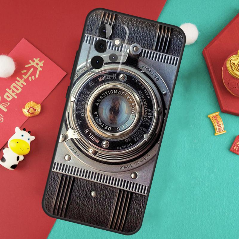 Ретро-камера Винтажный чехол Для Samsung Galaxy A56 A36 A26 A16 A06 A13 A33 A53 A15 A35 A55 A34 A54 A12 A32 A52 A17