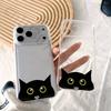 Чехол для телефона с кошкой для iPhone 17 16 15 14 13 12 11 Pro Max Plus Air Mini 16E ProMax Прозрачный чехол