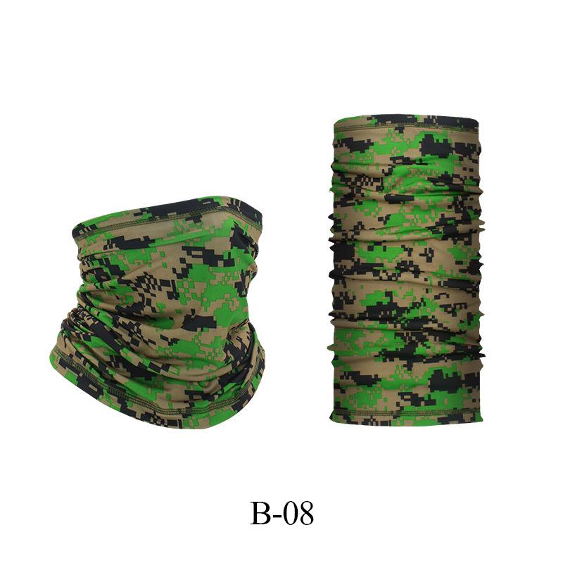 Защита от ультрафиолета Ice Silk Face Cover Neck Tube Outdoor Sports Bandana Scarf Дышащий шарф для пешего туризма Neck Gaiter Bandana