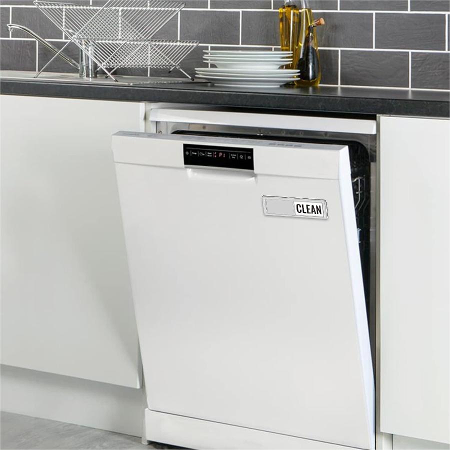 Dishwasher magnetic stickers with scratch resistant and dirt resistant signs, suitable for dishwashers