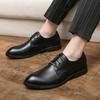 Luxury Business Oxford Leather Shoes Men Breathable Formal Dress Shoes Male Office Wedding Flats Footwear Derby Shoes