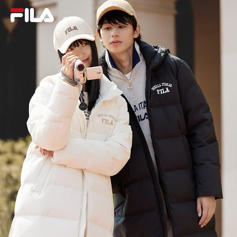 Fila Унисекс длинная зимняя парка с капюшоном и пухом