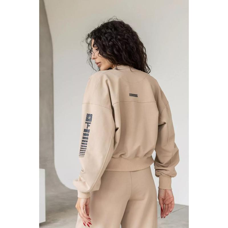 Костюм бомбер и брюки палаццо SET1 TotalFit (06399878)