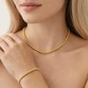 Round Gold-plated Necklace Oriental Charm Golden Hand Chain Aesthetic Bead Bracelet  Couple