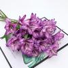 Simulated Flower Fake Lilies Silk Material Home Office Wedding Party Appearance Faux Flower Christmas Decoration