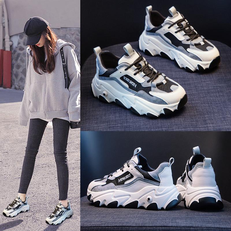 Daddy Shoes Женская Ins Fashion Универсальные новые весенние кроссовки Повседневная женская спортивная обувь Весенняя и осенняя мода
