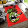 Green Monster Hat. Floor Mat Perfect for Foyer Bedrooms Dining Room Game Room Anti-slip Rug Anime Office Decor Perfect Birthday/Christmas Gift Idea