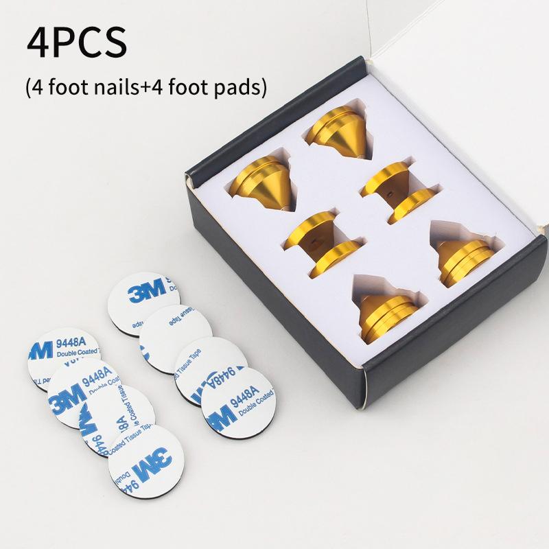 Shock Spikes Damping Pad HIFI Stand Feet Speaker Foot Pad KTV Subwoofer Stage Speakers Aluminium Isolation Cone Floor Foot Nail