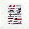 FOR HONDA HRC H WING Waterproof Reflective Motorbike Stickers Easy Peel Removable Decals for Motorcycle Car QS3