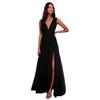 New Women's Chiffon V-Neck Sexy Slit Long Formal Evening Dress For Party Prom