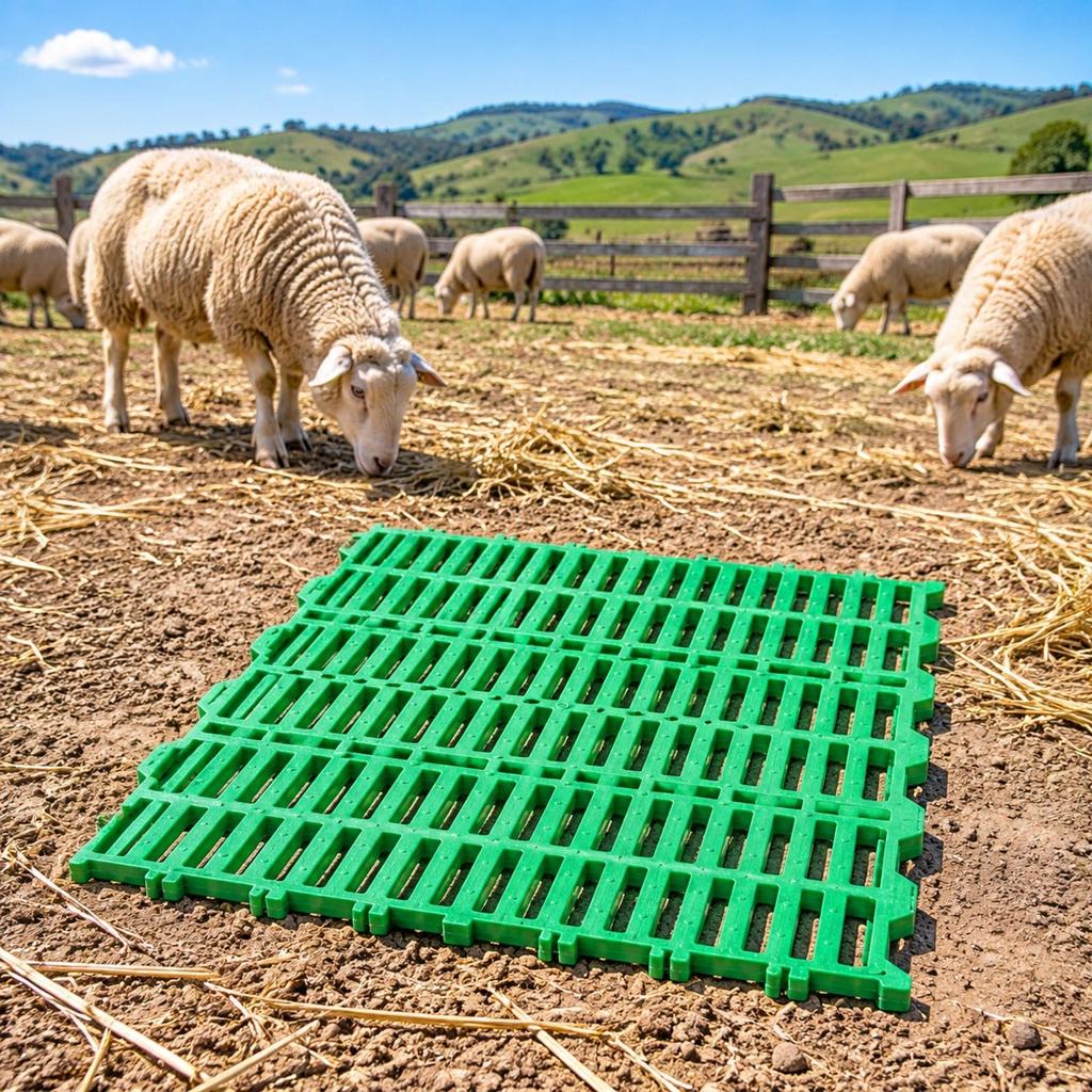 Plastic Slatted Sheep Floor Panel Reinforced for Farm Pens, Barns