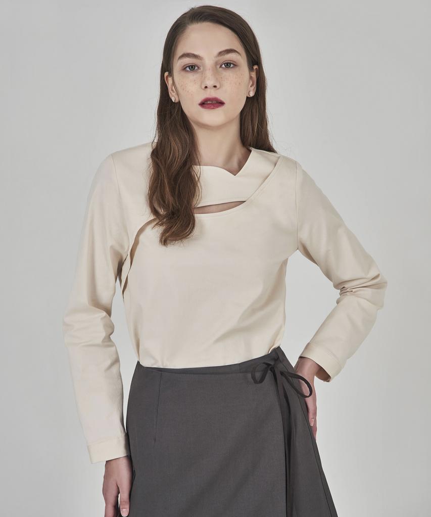 HYEYEONG KIM Cutout Blouse - Ivory
