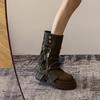 Короткие ботинки, ботинки Martin на толстой подошве в британском стиле, брюки-трубы, укороченные на осень и зиму, новые маленькие ботинки, женская мода и комфорт