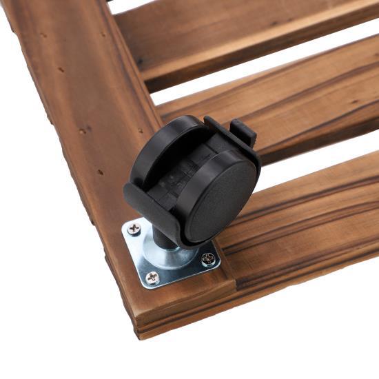 Подставка для растений, полка для гостиной, отдельно стоящая полка для цветов с колесом для сада, держатель для цветов бонсай