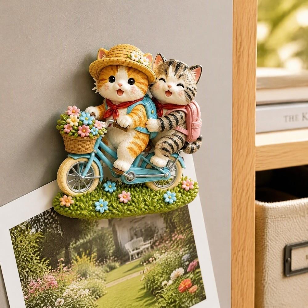 Simulation Cat Fridge Magnet 3D Relief 3D Refrigerator Stickers Home Decor