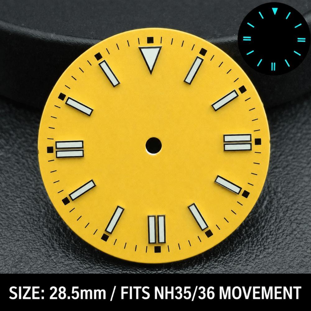 28.5MM Dial Size Watch Dial Face Colorful Dial Plate Watch Movement Dial for NH35 8215 2836 Watch