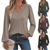 Женский модный пуловер с круглым вырезом и длинными рукавами, однотонный, повседневный топ