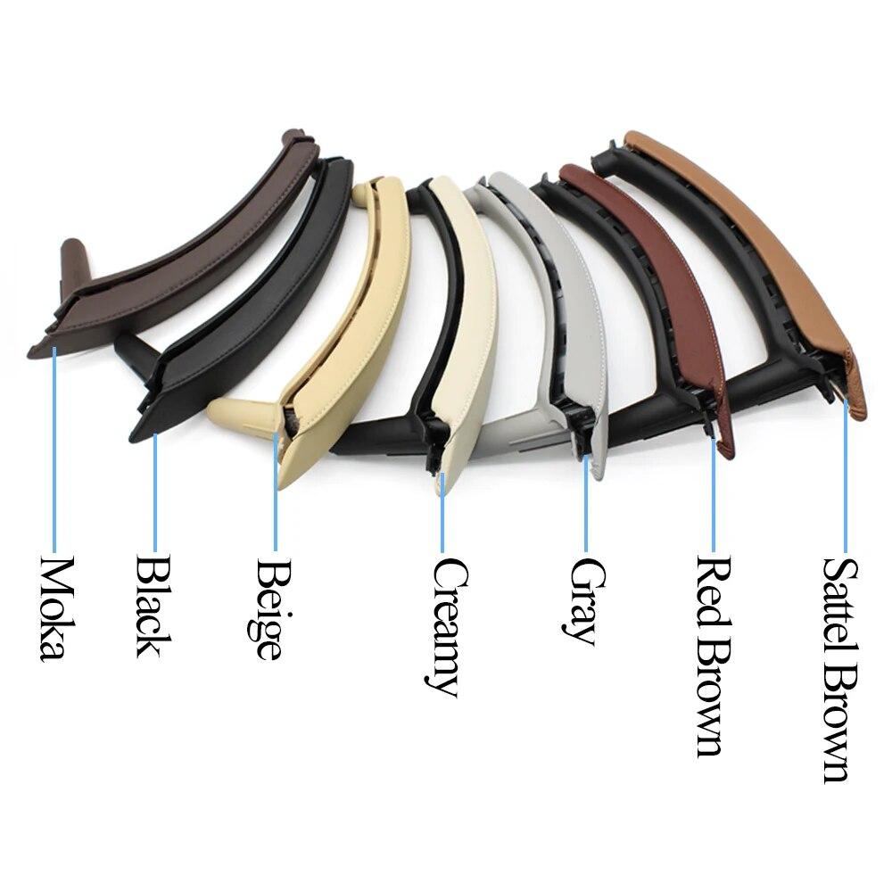 Модернизированная ручка открывания левой и правой пассажирской двери автомобиля с кожаной накладкой, замена для BMW X5 X6 E70 E71 E72 2007-2013