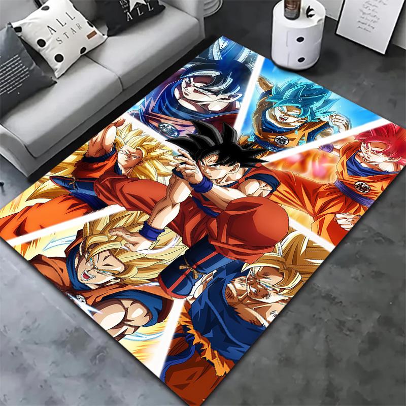 Ковер Dragon Ball Super для гостиной, спальни, дома, дивана, детской игры, нескользящий коврик