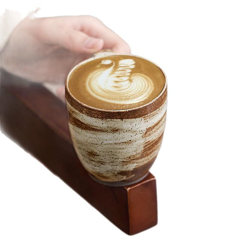 Ceramic Coffee Cup American Retro Latte Latte Flower Cup Household Water Cup Mug