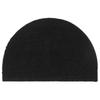 vidaXL Fußmatte Schwarz Halbrund 40x60 Cm Kokosfaser Getuftet