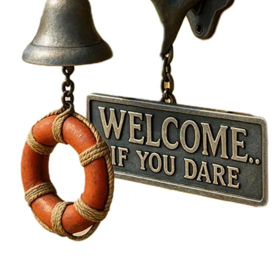 Дверной звонок «Атака акулы», дверной звонок в форме акулы, новинка, настенный колокольчик для помещения и улицы, для входной двери, крыльца, домашнего декора