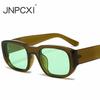 Модные солнцезащитные очки квадратной формы конфетного цвета для женщин, оливково-зеленые линзы, винтажные мужские солнцезащитные очки, защита от УФ-лучей UV400