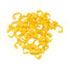 50pcs Chicken Leg Rings Retractable 6 Slots Chicken Identification Leg Bands for Chicken Duck Goose