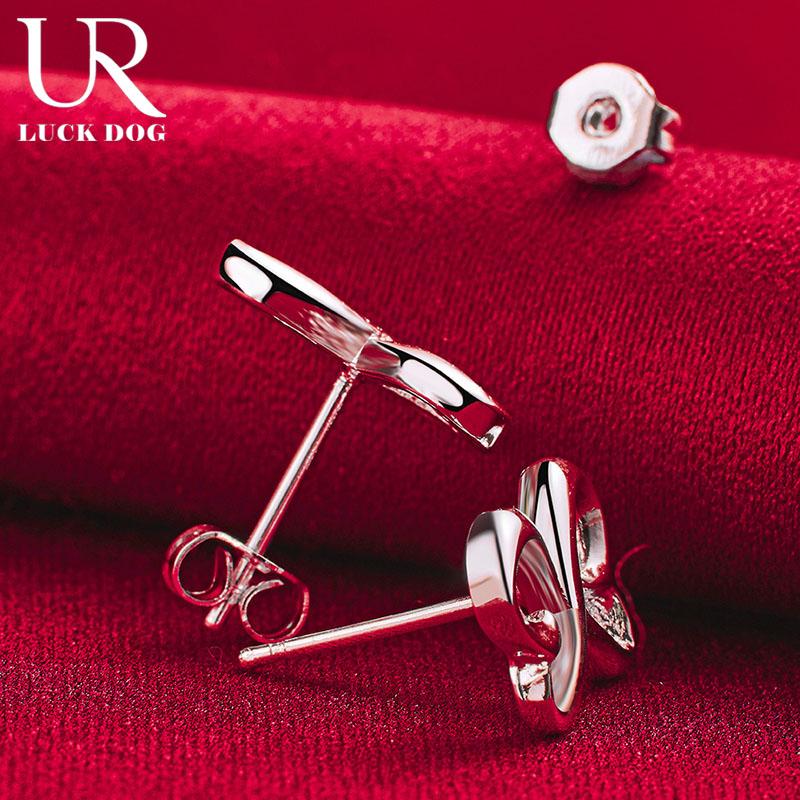 Серьги для пирсинга в форме сердца из стерлингового серебра 925 пробы. Модные свадебные украшения.