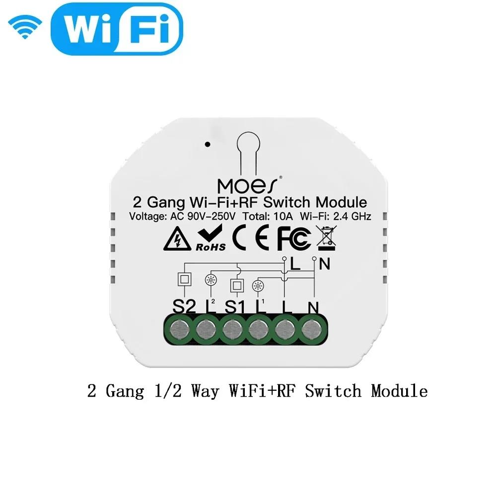 MOES Tuya Умный ZigBee WiFi Модуль Переключателя Диммер Выключатель Штор Умная Жизнь Приложение Удаленное Управление Alexa Google Home Голосовое Управление