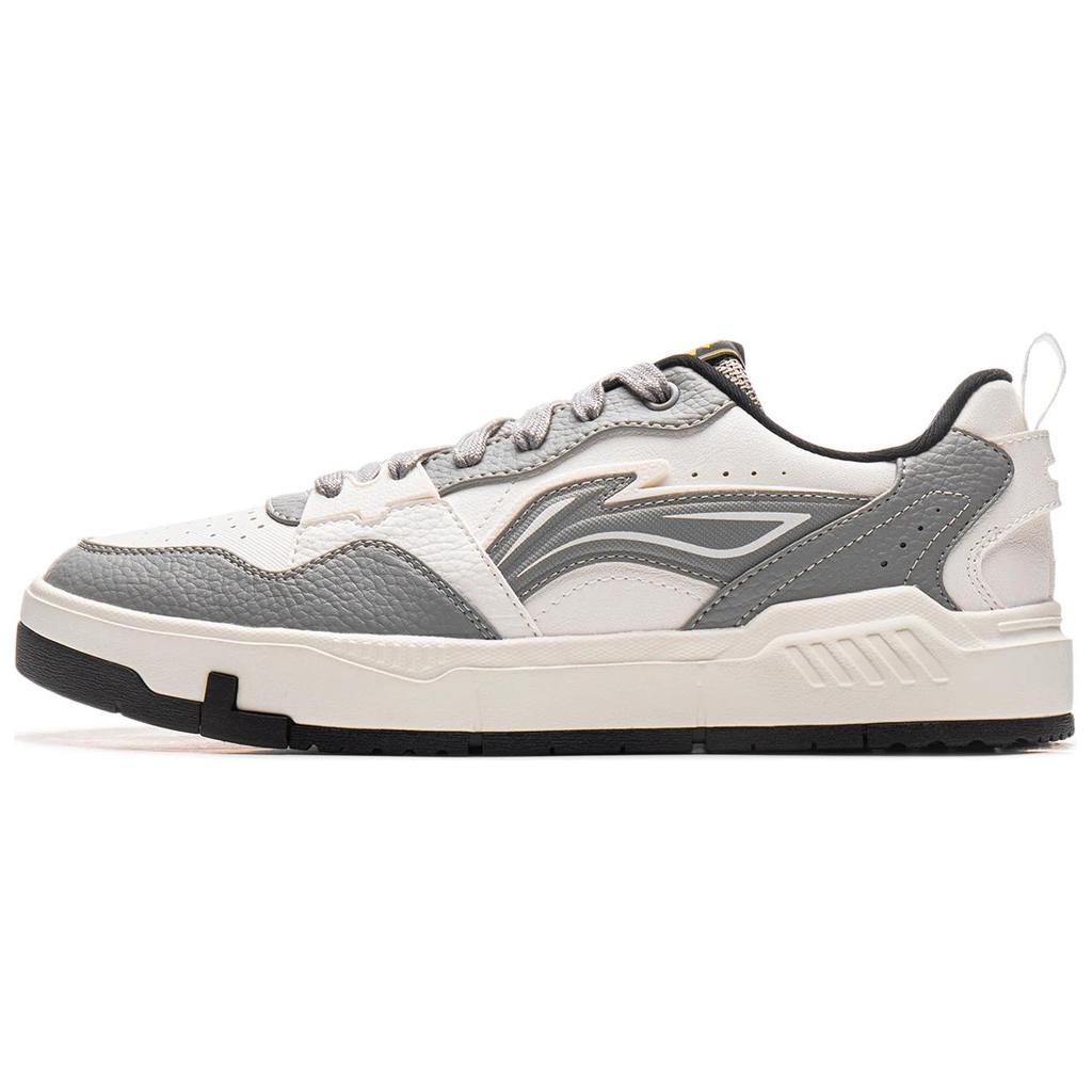 Li Ning Yuan Chu Casual Versatile Thick Sole Height Increasing Non-Slip Shock Absorbing Wear-Resistant Breathable Low-Top Skate Shoes AGCU337-1
