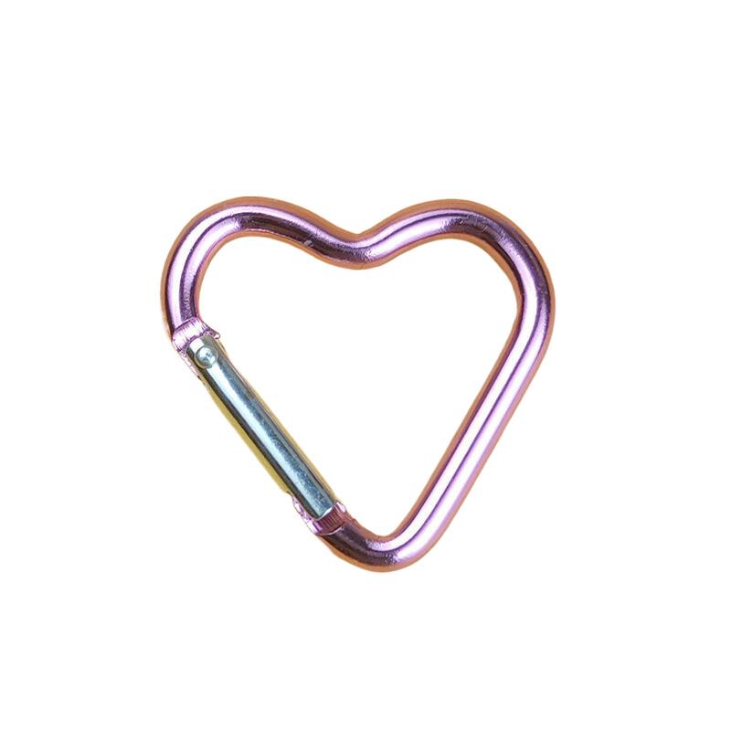 Карабины с зажимами в форме сердца Компактные быстросъемные карабины с защелкой Прочные держатели ключей с высокой нагрузкой Кемпинг