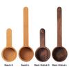 Black Walnut Gram Scoop Coffee Bean Scoop Wooden Sugar Spice Scoop Coffee Spoon Measuring Spoon
