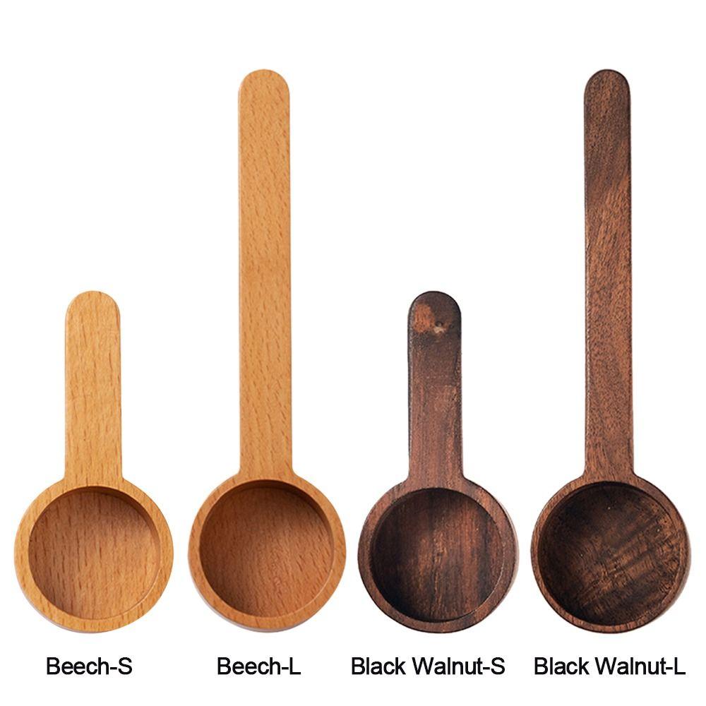 Black Walnut Gram Scoop Coffee Bean Scoop Wooden Sugar Spice Scoop Coffee Spoon Measuring Spoon