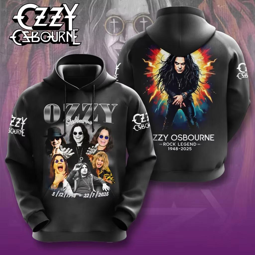 Мужская толстовка Rock Ozzy Osbourne Band 3D-принт Толстовки Мужчины Женщины Мода Уличная толстовка Свитшот Женское пальто Хип-хоп Sudadera