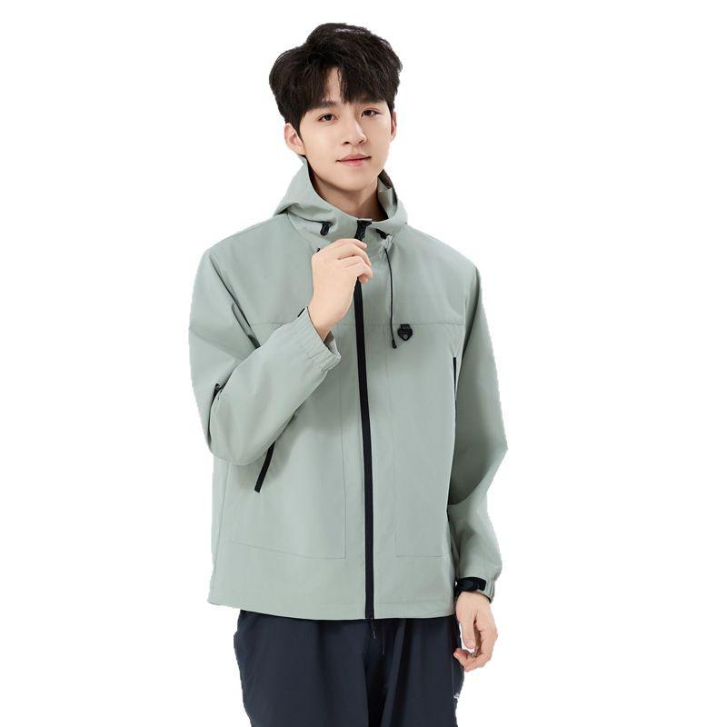 2025 Весенняя Уличная Модная Ветровка с Капюшоном для Пар - Стильная Куртка для Пеших Прогулок и Альпинизма