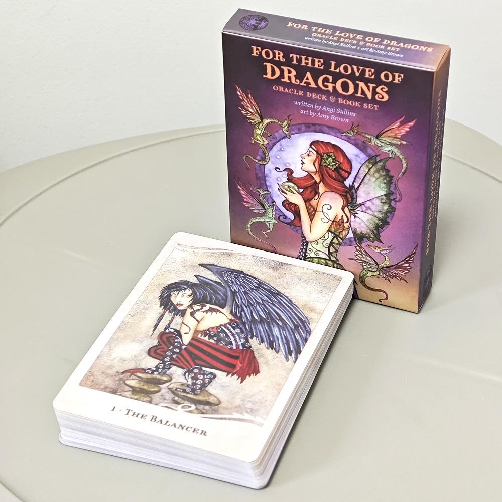 10.4*7.3cm for The Love of Dragons Oracle Deck 44 Pcs Cards