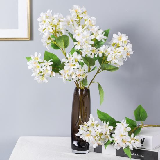 Искусственная сирень Реалистичные искусственные цветы с гибким стеблем Долговечная ветка искусственной сирени для вазы Настольные композиции Свадебный букет
