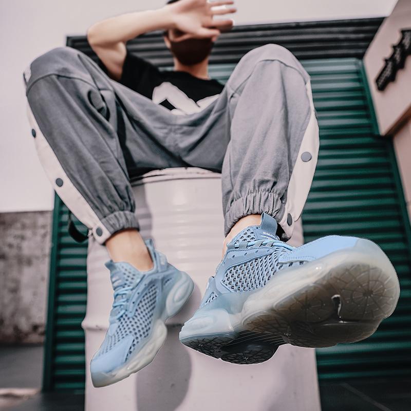 Breathable Men Shoes Light Sneakers Fashion Mesh Running Shoes Summer Fitness Training Shoes Walking Shoes 46 Chaussures Hommes