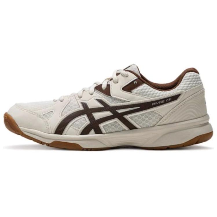 Asics River Cs Cf Comfortable Professional Durable Low-Top Badminton Shoes Unisex Sneaker Yellow Brown 1073A072-250