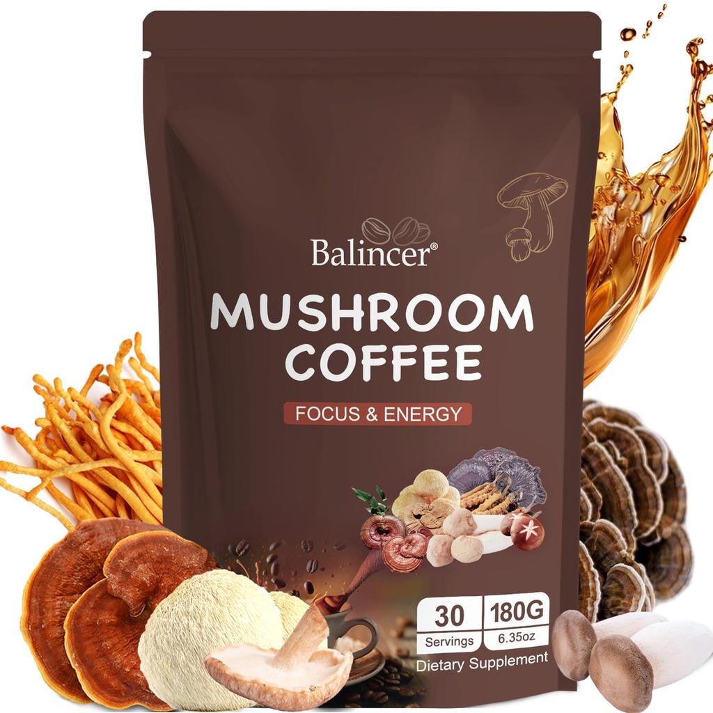 Balincer Кофе с грибами Superfood, 2000 мг грибов, 30 порций, 180 г