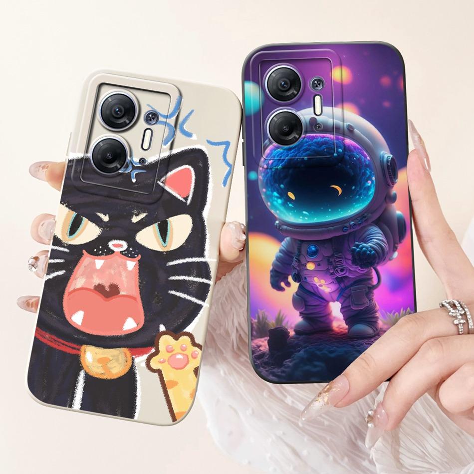 For Infinix Hot 30 5G Cute Panda Rabbit Cartoon Phone Case For Infinix Hot30 5G X6832 Soft Silicone Shockproof Cases